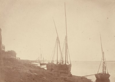 Sailing Boats on the Bank of the Nile by Théodule Devéria